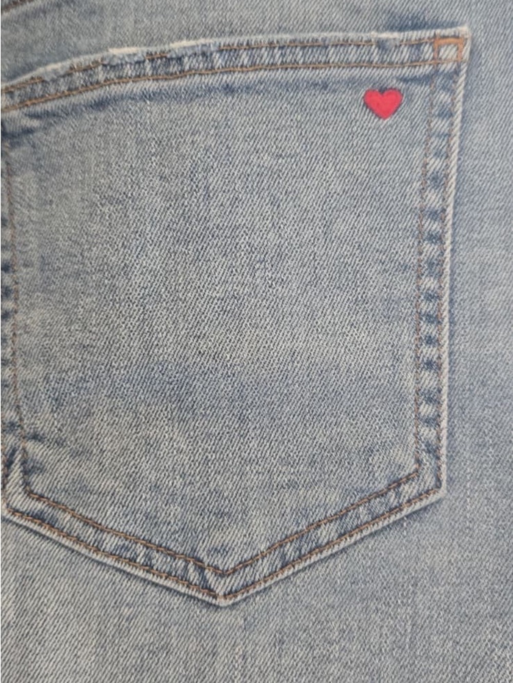 Sundry Light Blue Denim Skirt with Contrast Stitching - Picture 10 of 14